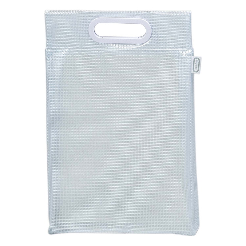 マグエックス メッシュバッグ A4 MMB-A4-W 白 1個(ご注文単位5個)【直送品】