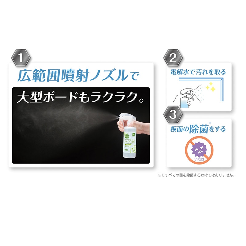 マグエックス ホワイトボード用クリーナー 徳用 本体 除菌プラス 300ml MWCK-300 1個(ご注文単位12個)【直送品】