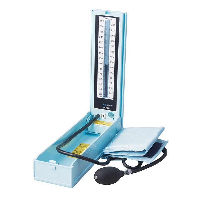 マツヨシ 水銀レス血圧計 MY-2134B ブルー 1個(ご注文単位1個)【直送品】