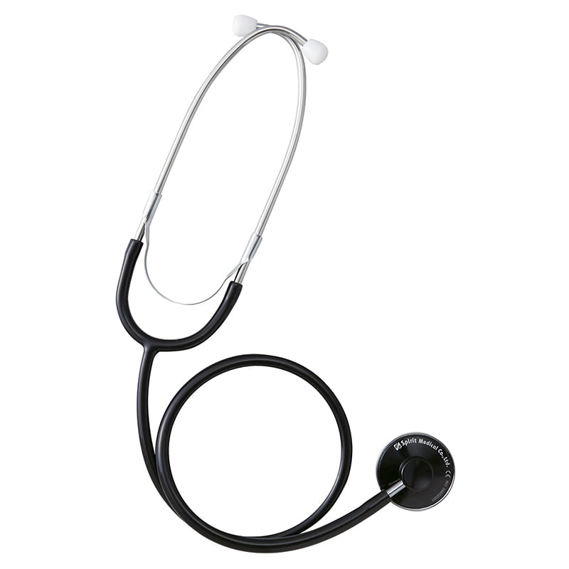 Spirit　聴診器　エコノミー SCK-A603AT ブラック 1個（ご注文単位1個）【直送品】