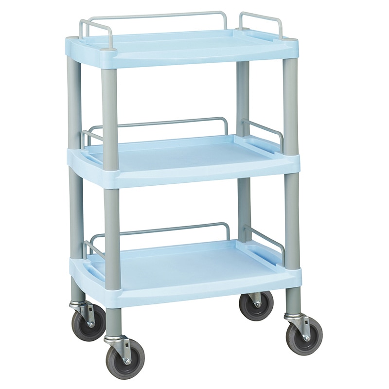 クラシックカート　三段　組立式 Y-101FB　ブルー  1個（ご注文単位1個）【直送品】