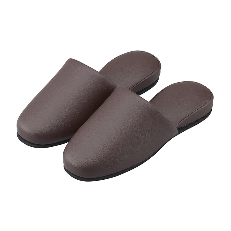 マツヨシスリッパ 制菌アクアベル HP-09 12足入 ブラウン 1足(ご注文単位1足)【直送品】