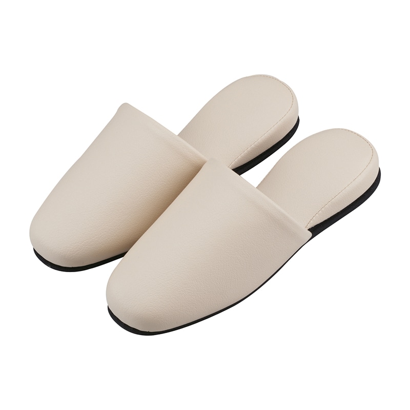 マツヨシスリッパ 抗菌パステル HP-13 12足入 ベージュ 1箱(ご注文単位1箱)【直送品】