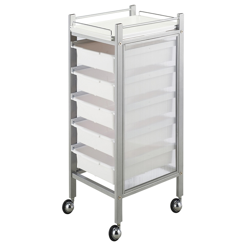 カラーアプリワゴン 収納タイプ SN-AP009 ホワイト 1個(ご注文単位1個)【直送品】