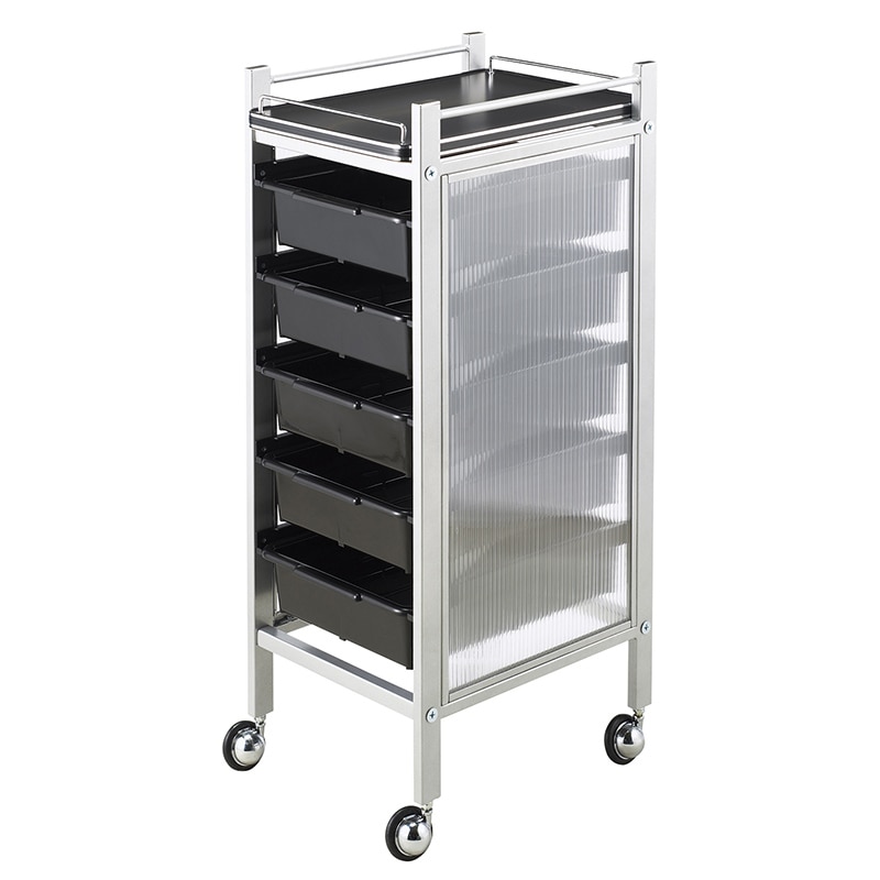 カラーアプリワゴン 収納タイプ SN-AP009 ブラック 1個(ご注文単位1個)【直送品】