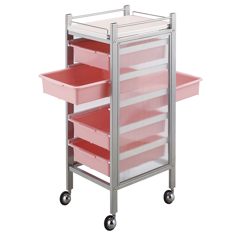 カラーアプリワゴン 収納タイプ SN-AP009 ピンク 1個(ご注文単位1個)【直送品】