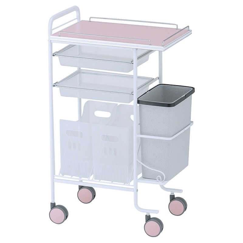 アプリワゴン ダストボックス付 SN-AP005P ピンク 1個(ご注文単位1個)【直送品】