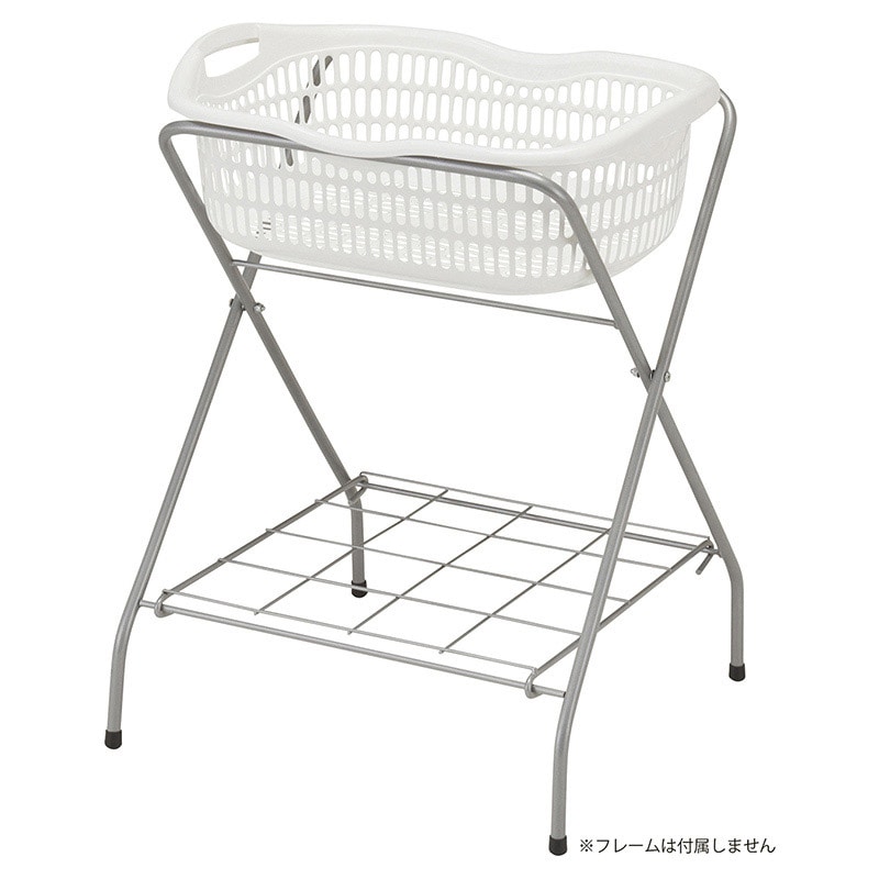 マツヨシ SN脱衣カゴ用カゴのみ SN-BK12WH ホワイト 1個(ご注文単位1個)【直送品】