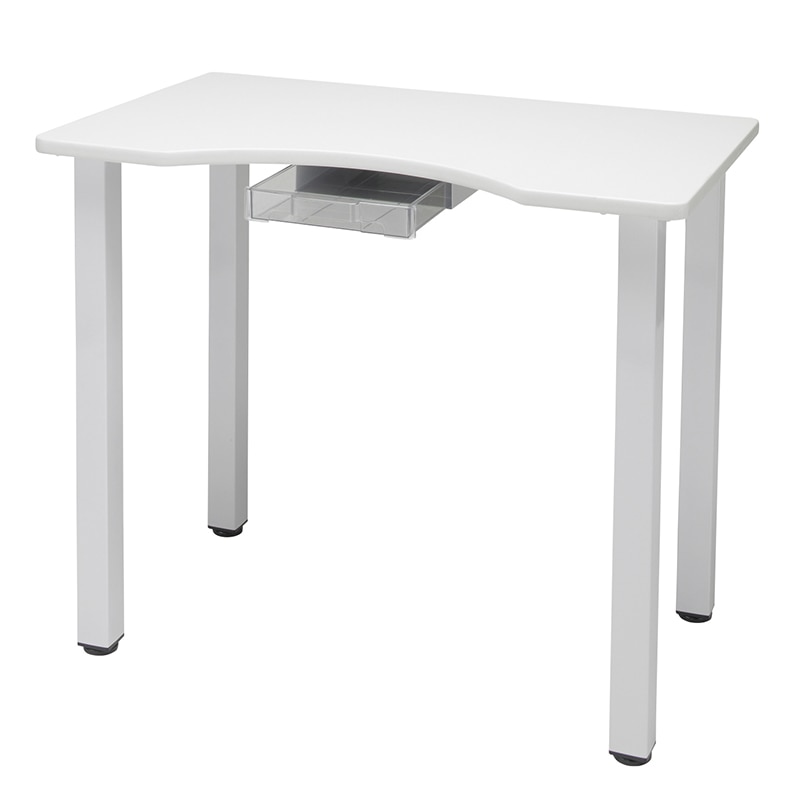 マツヨシ採血テーブル ホワイト SN-T002W 90×50×70cm 1個(ご注文単位1個)【直送品】