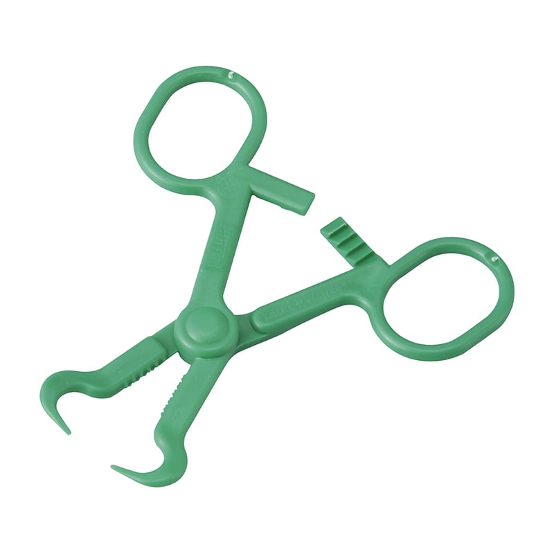 プラスチックタオル鉗子 719018009 10cm 10本 1個(ご注文単位1個)【直送品】