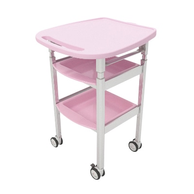 マツヨシ 昇降式ワゴン PCタイプ MY-LFWG01P ピンク 1個(ご注文単位1個)【直送品】