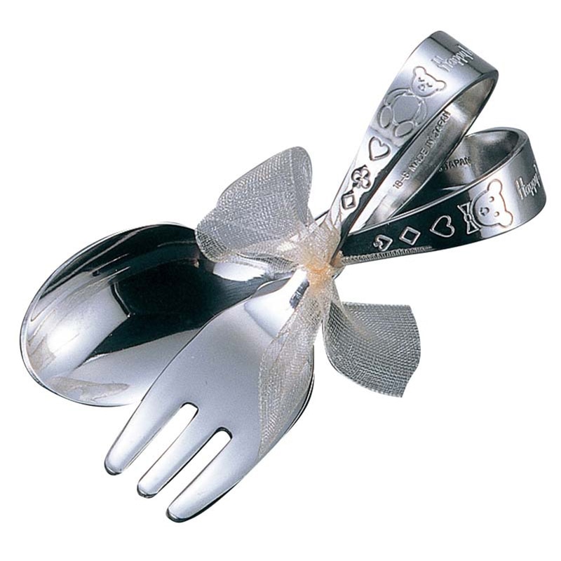 18-8 ハッピーテディ ベビースプーン 1個(ご注文単位1個)【直送品】