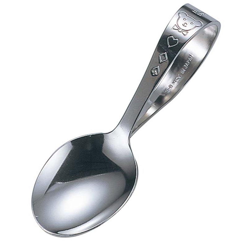 18-8 ハッピーテディ ベビースプーン 1個(ご注文単位1個)【直送品】