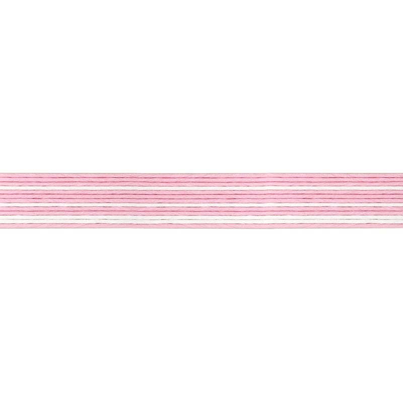 望月加工紙 紙バンド 13本合わせ 16.5mm×30m 薄ピンク/白　1巻（ご注文単位1巻）【直送品】
