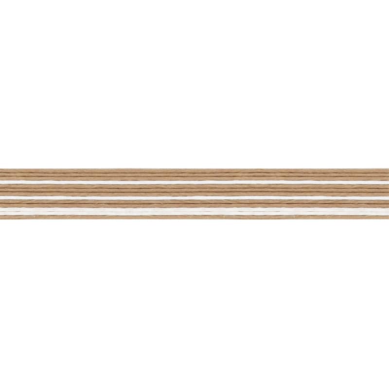 望月加工紙 紙バンド 13本合わせ 16.5mm×50m 茶/白　1巻（ご注文単位1巻）【直送品】