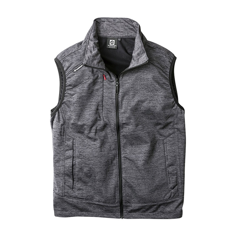 コーコス信岡 防風ストレッチベスト G-2349 グレーモク 3L 1枚（ご注文単位1枚）【直送品】