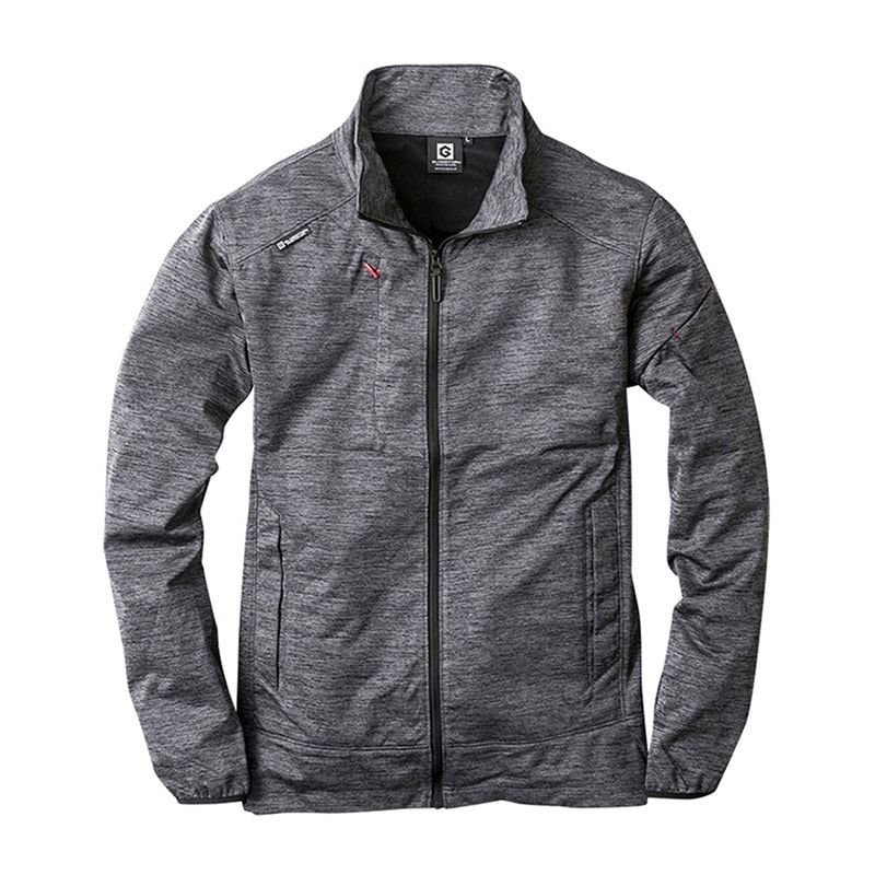 コーコス信岡 防風ストレッチジャケット G-2340 グレーモク 4L 1枚（ご注文単位1枚）【直送品】