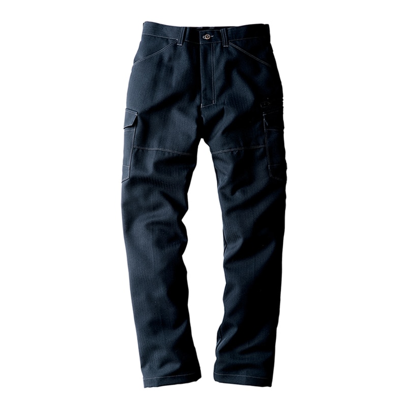 コーコス信岡 裏綿ヘリンボン ノータックカーゴパンツ G-9405 ネイビー 85cm 1枚（ご注文単位1枚）【直送品】