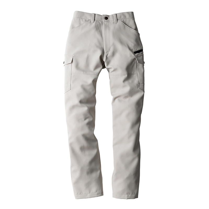 コーコス信岡 裏綿ヘリンボン ノータックカーゴパンツ G-9405 アッシュ 100cm 1枚（ご注文単位1枚）【直送品】