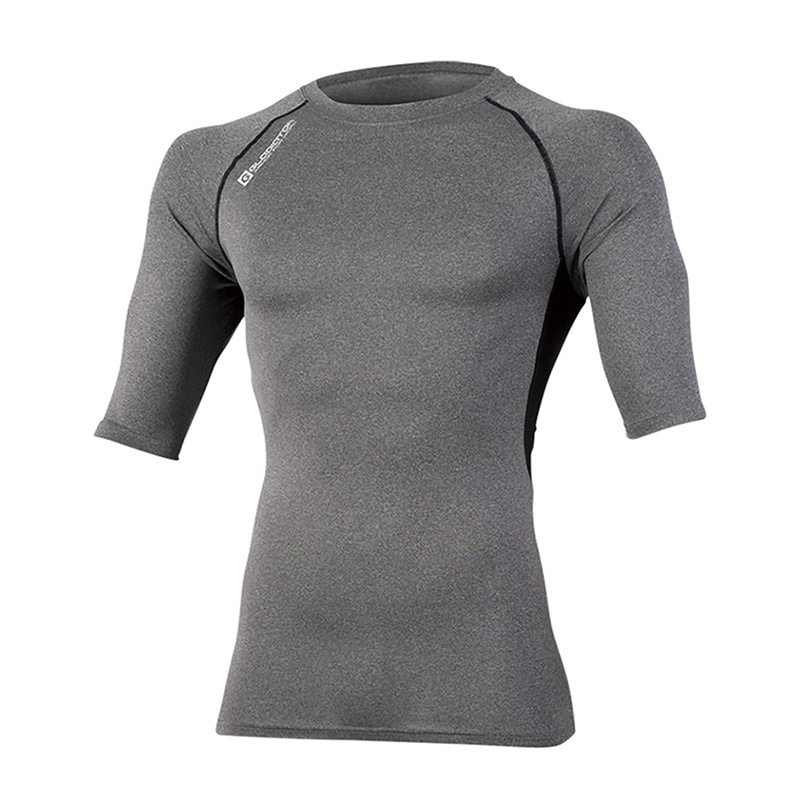 コーコス信岡 ドライパワーサポート 五分袖 G-927 モクグレー LL 1枚（ご注文単位1枚）【直送品】