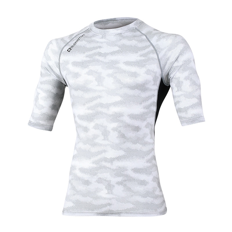 コーコス信岡 ドライパワーサポート 五分袖 G-927 ドットホワイト M 1枚（ご注文単位1枚）【直送品】