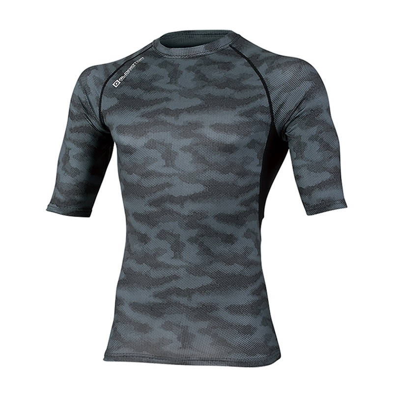 コーコス信岡 ドライパワーサポート 五分袖 G-927 ドットグレー 3L 1枚（ご注文単位1枚）【直送品】