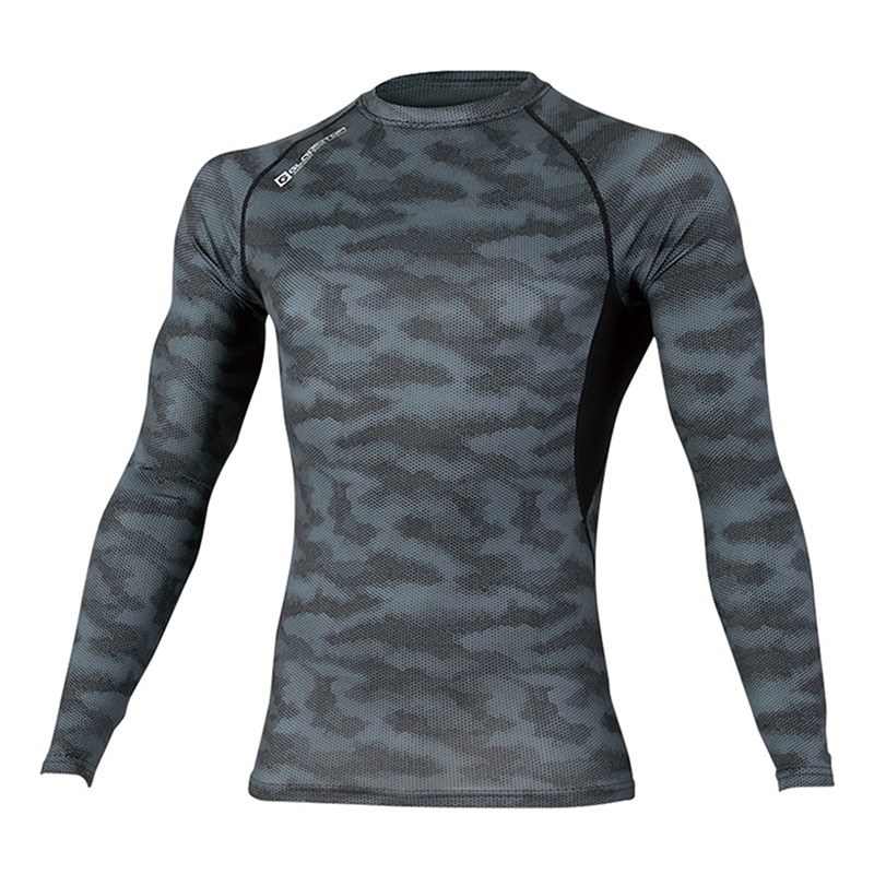 コーコス信岡 ドライパワーサポート 長袖 G-928 ドットグレー S 1枚（ご注文単位1枚）【直送品】