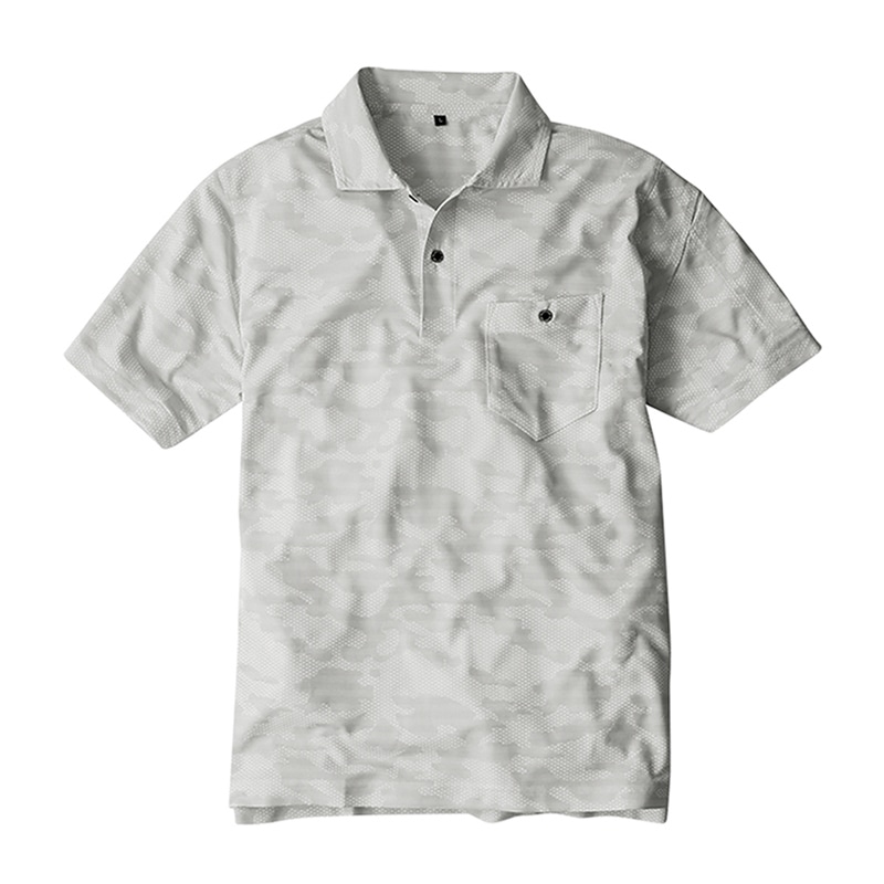 コーコス信岡 MAXDRY エアーUV+ 軽量半袖ポロシャツ G-1637 カモグレー 3L 1枚（ご注文単位1枚）【直送品】