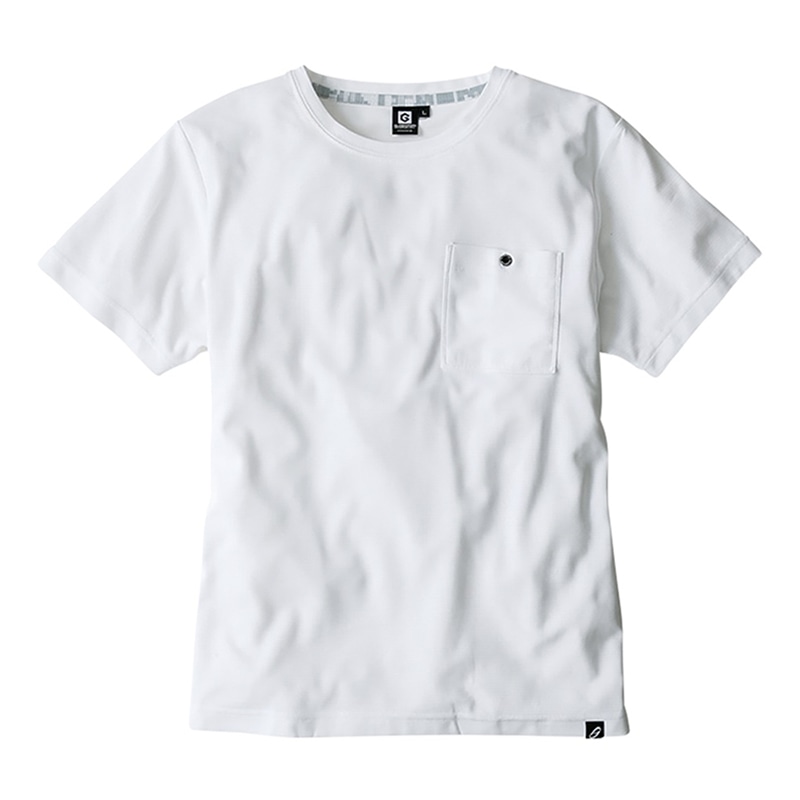 コーコス信岡 ニオイクリア 消臭半袖Tシャツ G-737 ホワイト S 1枚（ご注文単位1枚）【直送品】