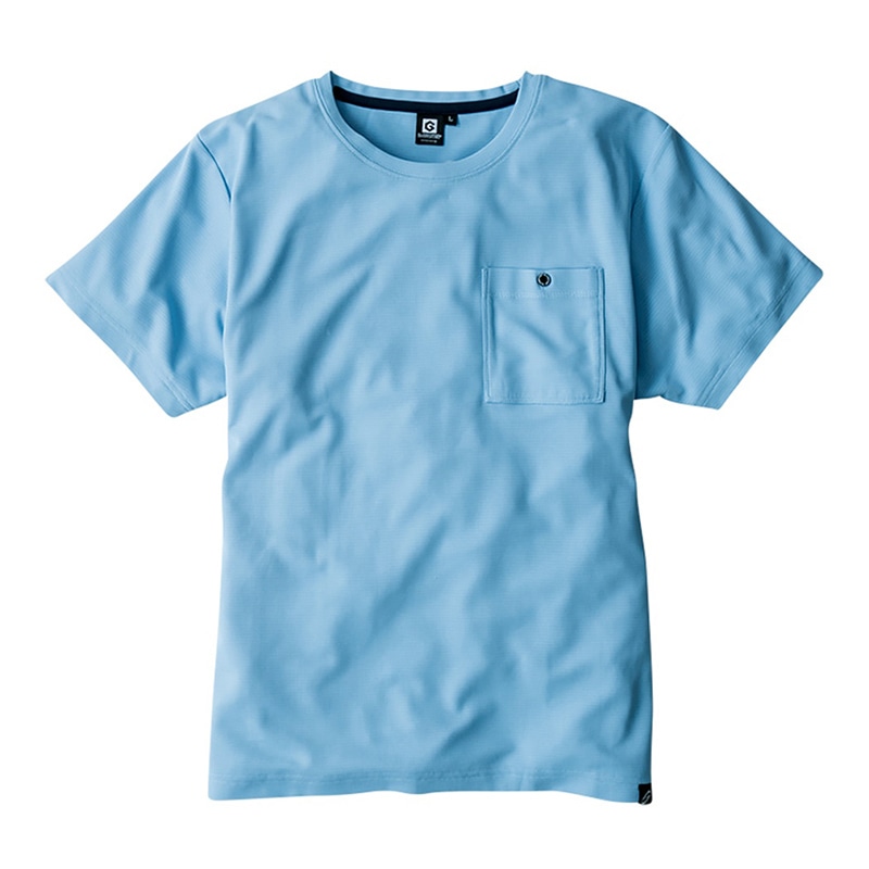 コーコス信岡 ニオイクリア 消臭半袖Tシャツ G-737 サックス 5L 1枚（ご注文単位1枚）【直送品】