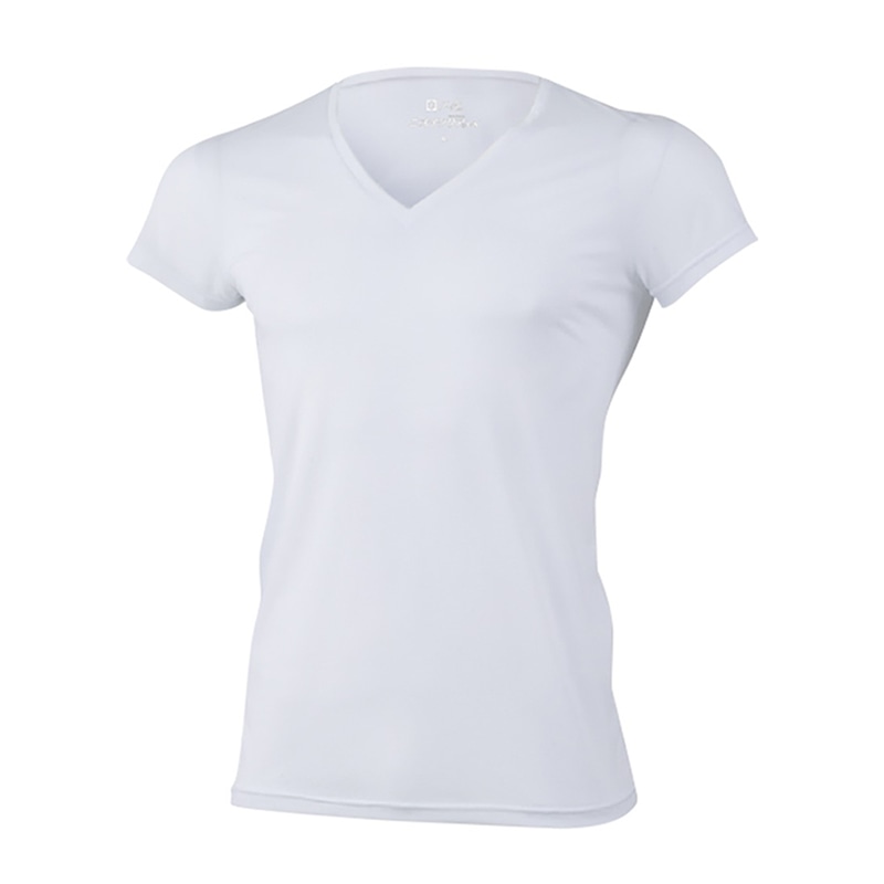 コーコス信岡 ニオイクリア 消臭Vネックインナー半袖 G-1237 ホワイト S 1枚（ご注文単位1枚）【直送品】