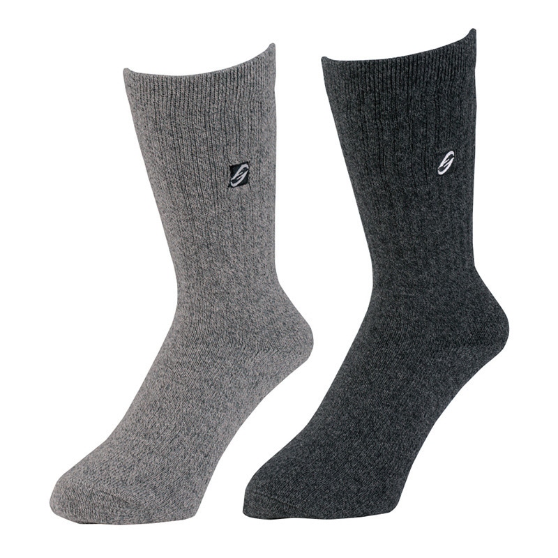 コーコス信岡 ニオイクリア ハイパークルー 先丸 2P G-8220 モクMIX LL 1個（ご注文単位1個）【直送品】