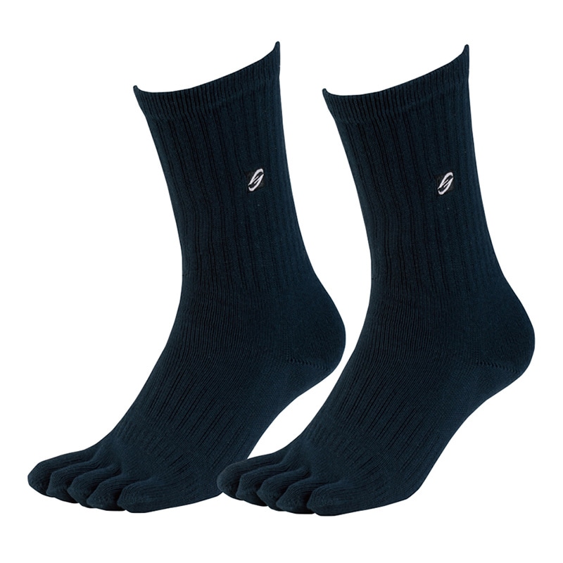 コーコス信岡 ニオイクリア ハイパークルー 5本指 2P G-8225 ネイビー L 1個（ご注文単位1個）【直送品】