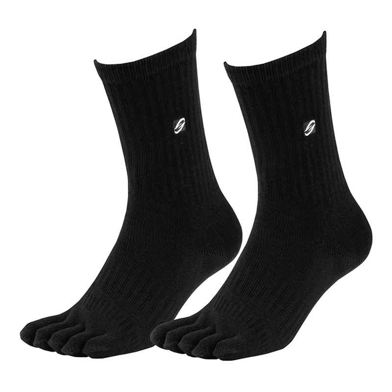 コーコス信岡 ニオイクリア ハイパークルー 5本指 2P G-8225 ブラック L 1個（ご注文単位1個）【直送品】