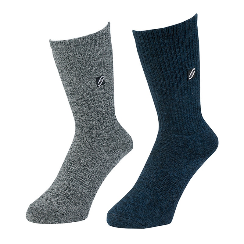 コーコス信岡 ニオイクリア90° クルー先丸 2P G-8420 モクMIX L 1個（ご注文単位1個）【直送品】