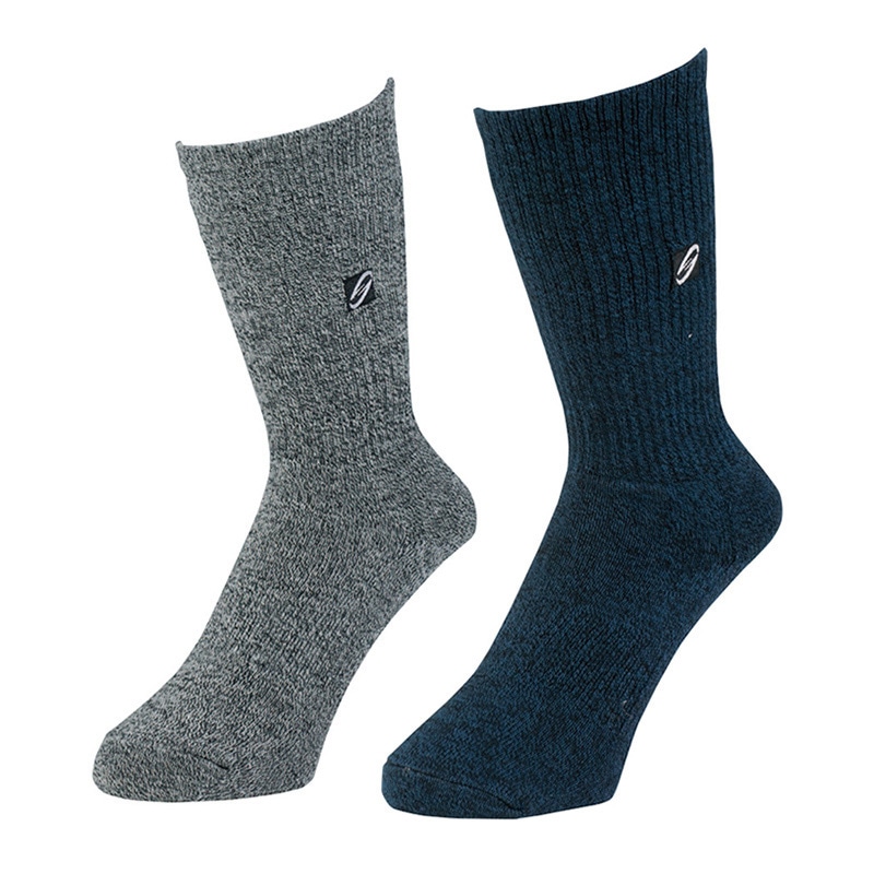 コーコス信岡 ニオイクリア90° クルー先丸 2P G-8420 モクMIX LL 1個（ご注文単位1個）【直送品】