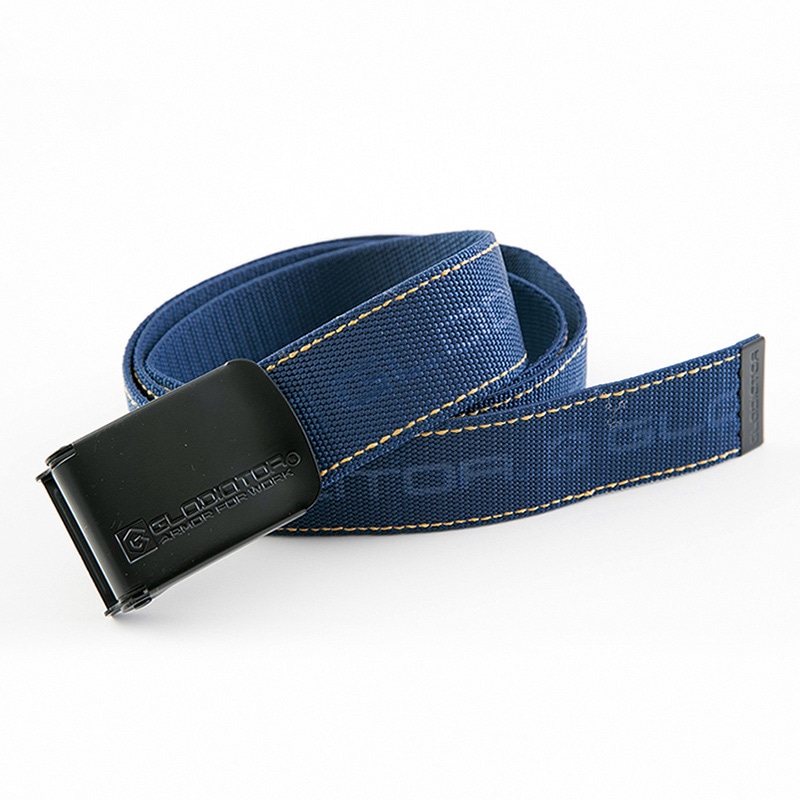 コーコス信岡 ストレッチベルト G-5006 ネイビー×イエロー F 1個（ご注文単位1個）【直送品】