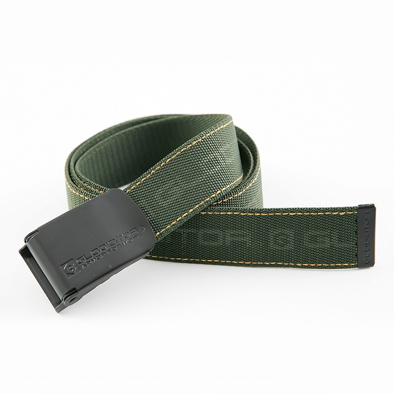 コーコス信岡 ストレッチベルト G-5006 オリーブ×イエロー F 1個（ご注文単位1個）【直送品】