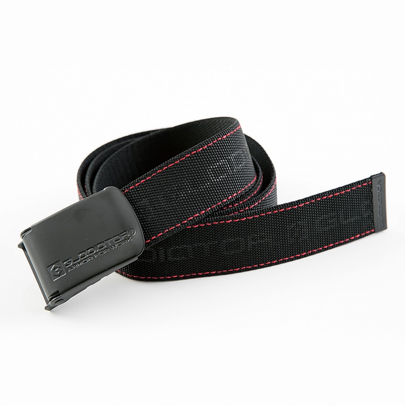 コーコス信岡 ストレッチベルト G-5006 ブラック×レッド F 1個(ご注文単位1個)【直送品】