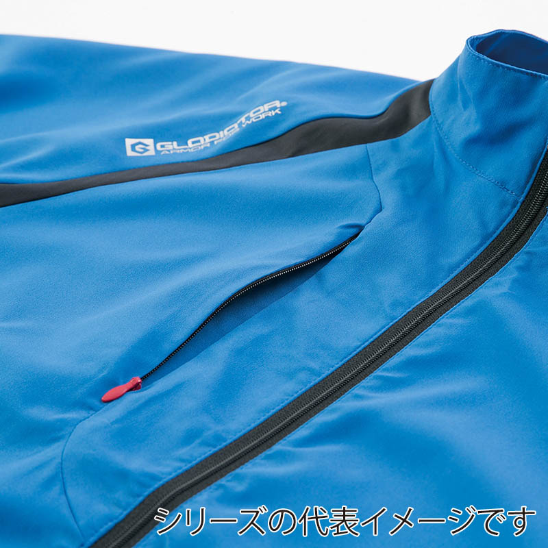 コーコス信岡 ストレッチシャルジャケット G-3010 ネイビー LL 1枚(ご注文単位1枚)【直送品】