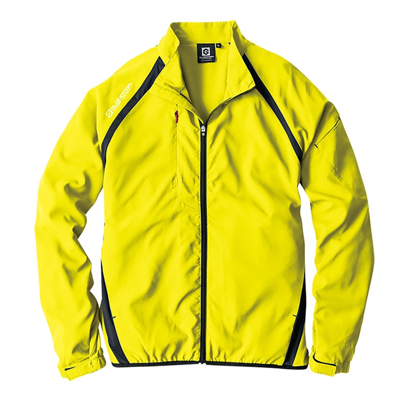 コーコス信岡 ストレッチシャルジャケット G-3010 ライム L 1枚（ご注文単位1枚）【直送品】