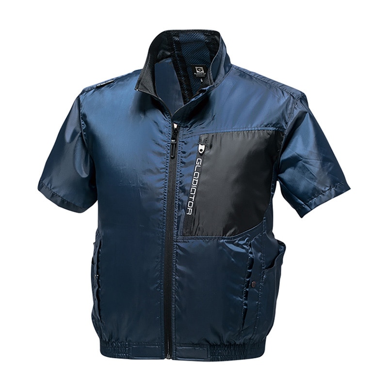 コーコス信岡 ボルトクール 半袖ジャケット G-6210 ネイビー 3L 1枚(ご注文単位1枚)【直送品】