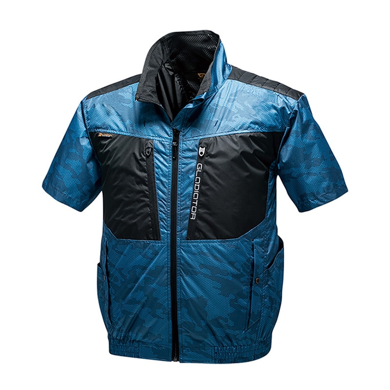 コーコス信岡 ボルトクール バックチタン HYBRID半袖 G-5510 デジアイビー M 1枚（ご注文単位1枚）【直送品】