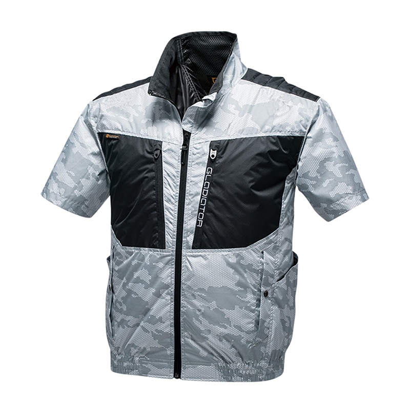 コーコス信岡 ボルトクール バックチタン HYBRID半袖 G-5510 デジグレー SS 1枚（ご注文単位1枚）【直送品】