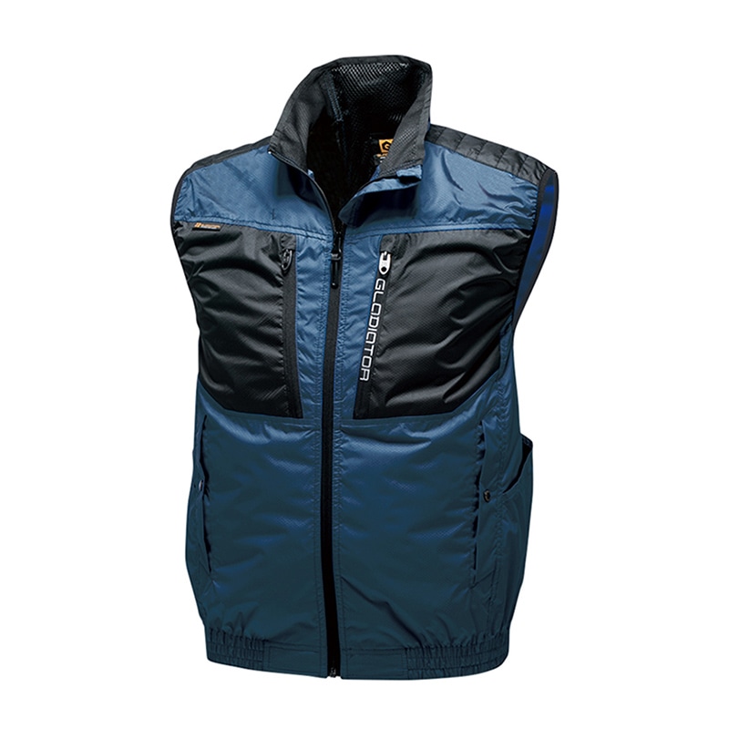 コーコス信岡 ボルトクール バックチタン HYBRIDベスト G-5519 ネイビー S 1枚（ご注文単位1枚）【直送品】