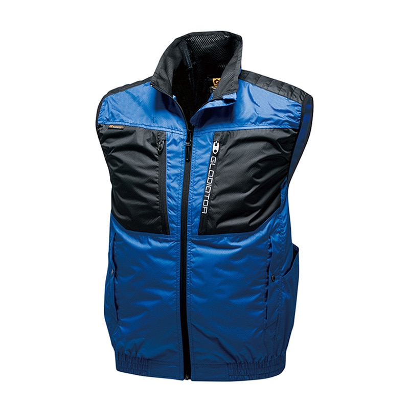 コーコス信岡 ボルトクール バックチタン HYBRIDベスト G-5519 ブルー 5L 1枚（ご注文単位1枚）【直送品】