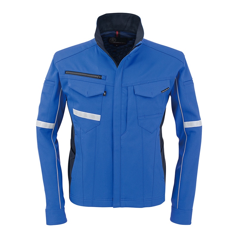 コーコス信岡 ストレッチジャケット A-7170 ブルー 3L 1枚（ご注文単位1枚）【直送品】