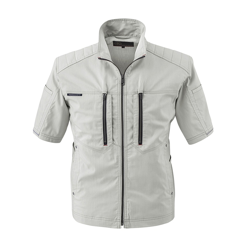 コーコス信岡 ストレッチ半袖ジャケット A-6070 アッシュ SS 1枚（ご注文単位1枚）【直送品】