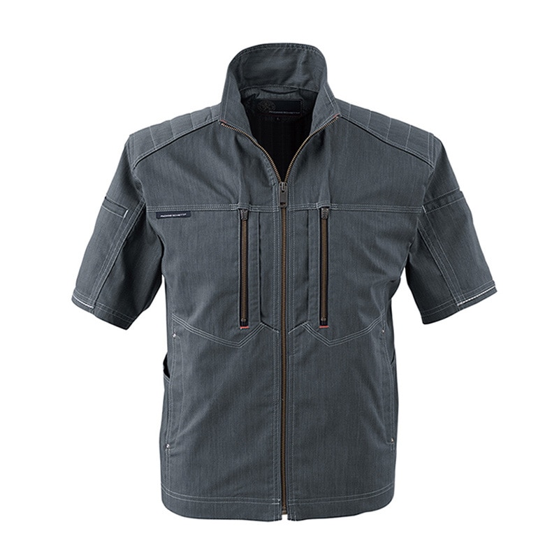 コーコス信岡 ストレッチ半袖ジャケット A-6070 インディゴ M 1枚（ご注文単位1枚）【直送品】