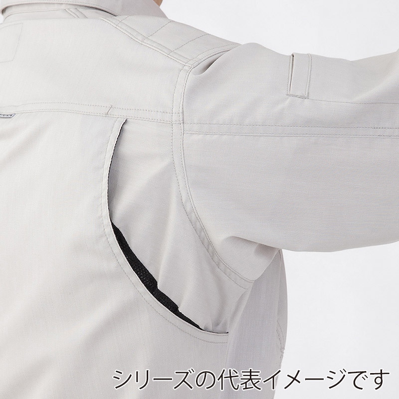 コーコス信岡 ストレッチ長袖シャツ A-6078 インディゴ 3L 1枚（ご注文単位1枚）【直送品】